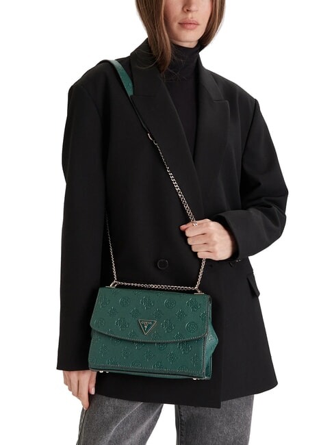 CRESIDIA II Sac à bandoulière avec rabat logo de la sauge claire - Sacs pour Femme