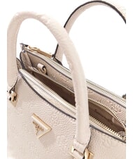 GUESS CRESIDIA II Sac à main avec bandoulière logo blanc cassé - Sacs pour Femme - 3