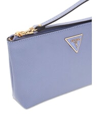 GUESS LAUREL 2 Pochette Saffiano avec manchette gris bleu - Sacs pour Femme - 3