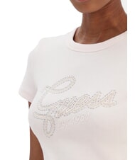 GUESS STUDS SCRIPT T-shirt &agrave; manches courtes coupe ajust&eacute;e rose d&eacute;licat - T-shirt - 3