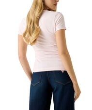 GUESS MINI TRIANGLE T-shirt coupe slim rose délicat - T-shirt - 2