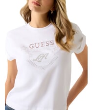 GUESS STARS T-shirt imprim&eacute; et clout&eacute; blanc pur - T-shirt - 3