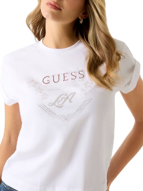 STARS T-shirt imprim&eacute; et clout&eacute; blanc pur - T-shirt