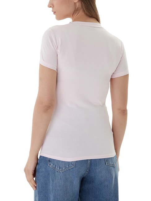 MINI TRIANGLE T-shirt col V rose d&eacute;licat - T-shirt