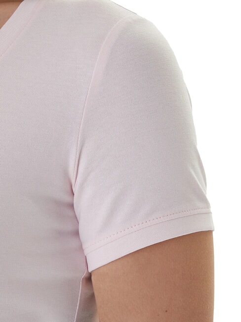 MINI TRIANGLE T-shirt col V rose d&eacute;licat - T-shirt