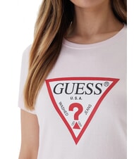 GUESS ORIGINAL LOGO T-shirt &agrave; logo rose d&eacute;licat - T-shirt - 3