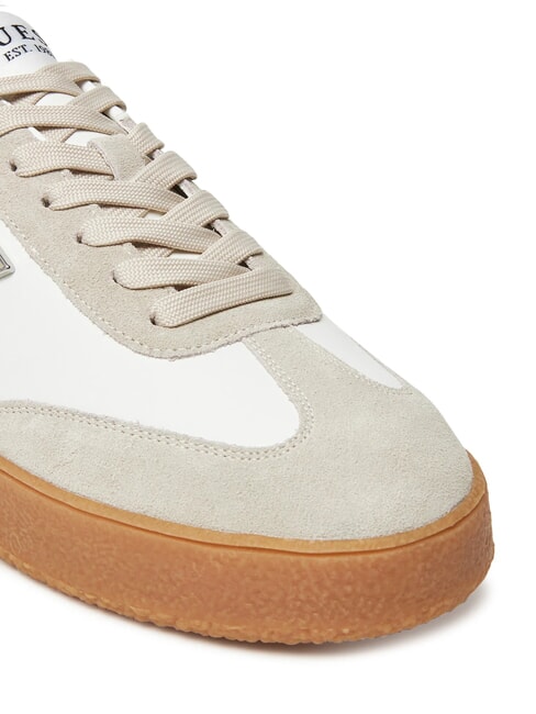 WIMAN Baskets en cuir blanc beige - Chaussures Homme