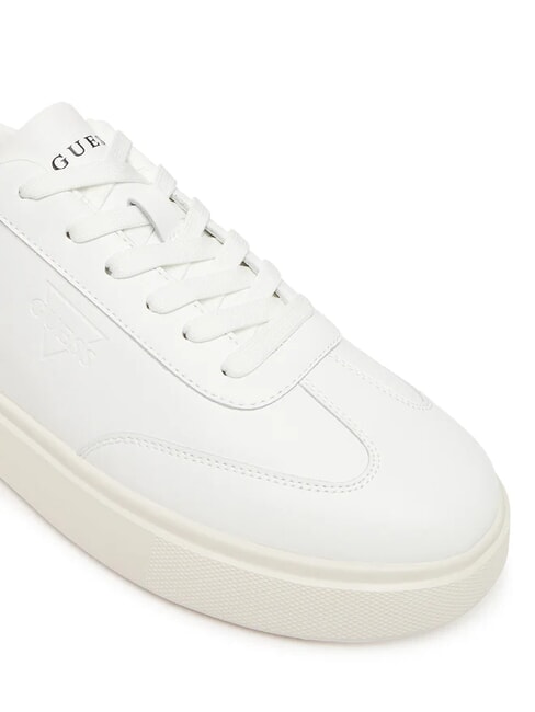 PLAZA Baskets en cuir blanc - Chaussures Homme