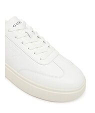 GUESS PLAZA Baskets en cuir blanc - Chaussures Homme - 3