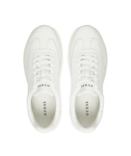 GUESS PLAZA Baskets en cuir blanc - Chaussures Homme - 4