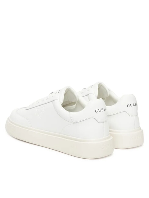 PLAZA Baskets en cuir blanc - Chaussures Homme