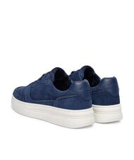 GUESS WINNO baskets en cuir su&eacute;d&eacute; bleu - Chaussures Homme - 5