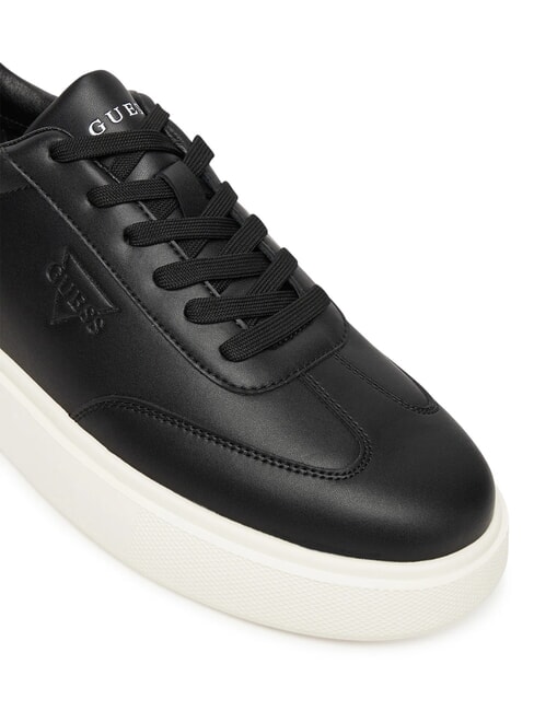 PLAZA Baskets en cuir NOIR - Chaussures Homme