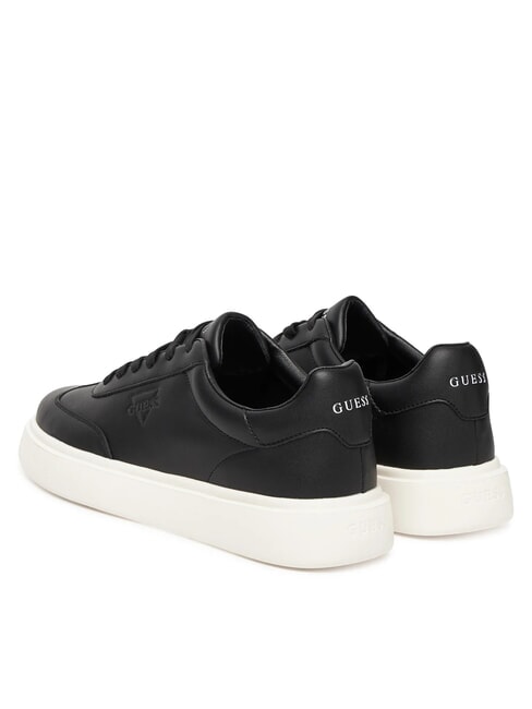 PLAZA Baskets en cuir NOIR - Chaussures Homme