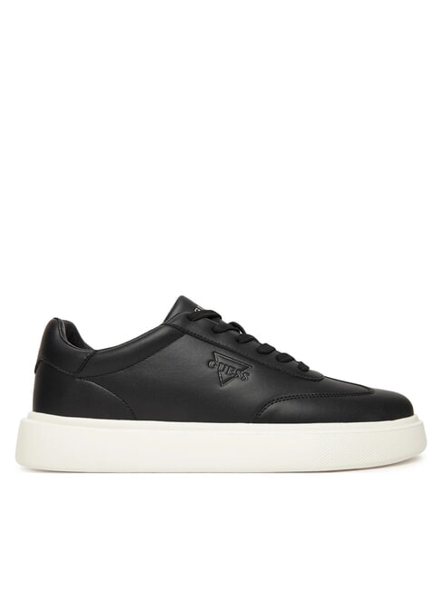 PLAZA Baskets en cuir NOIR - Chaussures Homme