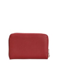 GUESS LAUREL 2 Portefeuille moyen &agrave; imprim&eacute; saffiano grenat - Portefeuilles Femme - 3