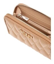 GUESS VALLA Portefeuille zipp&eacute; moyen BEIGE - Portefeuilles Femme - 2