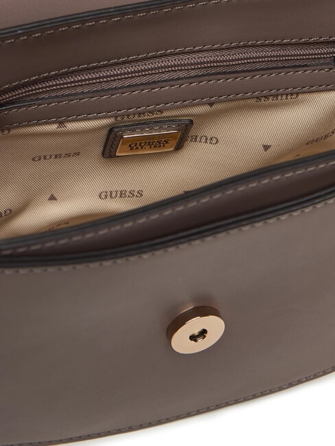 JANE Mini sac bandouli&egrave;re taupe fonc&eacute; - Sacs pour Femme