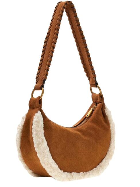 AMITA Sac bandouli&egrave;re en cuir COGNAC - Sacs pour Femme