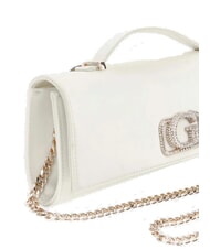GUESS ZALINA Pochette avec bandouli&egrave;re ivoire - Sacs pour Femme - 3