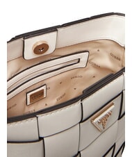 GUESS MAYLEE Mini sac bandouli&egrave;re seau OFFWHITE - Sacs pour Femme - 3