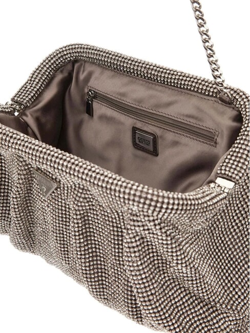 ZALINA sac bandouli&egrave;re ARGENT - Sacs pour Femme