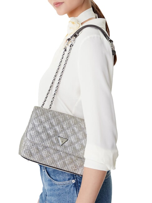 GIULLY sac bandoulière ARGENT - Sacs pour Femme