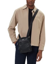 GUESS BOSTON sac plat NOIR - Sacs en Bandouli&egrave;res pour Homme - 4