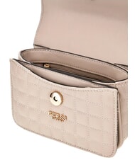 GUESS NADIRA Mini sac bandouli&egrave;re taupe clair - Sacs pour Femme - 3