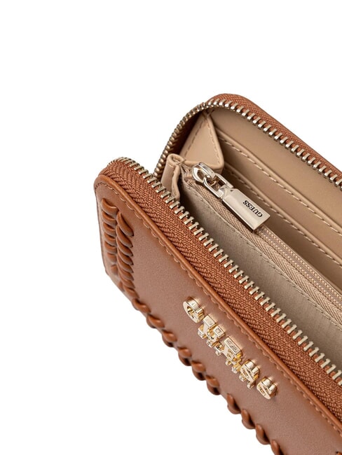 TATUM Portefeuille zipp&eacute; moyen sac fourre-tout albury caramel - Portefeuilles Femme