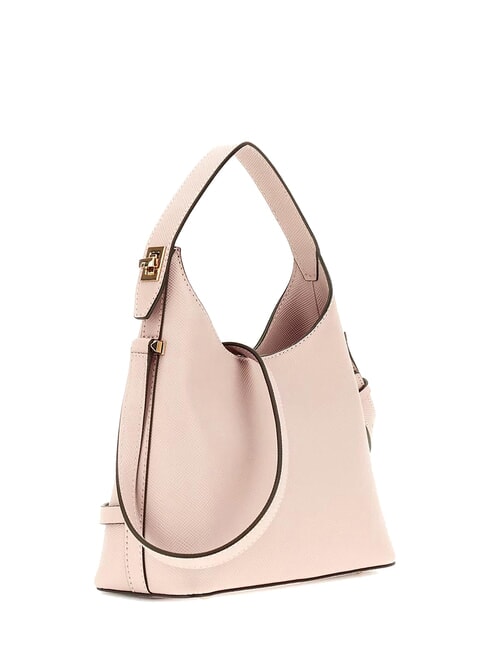 GIULLY 2 Sac &agrave; bandouli&egrave;re imprim&eacute; Saffiano ROSE - Sacs pour Femme