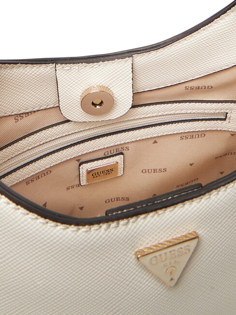 GIULLY 2 Sac &agrave; bandouli&egrave;re imprim&eacute; Saffiano OFFWHITE - Sacs pour Femme