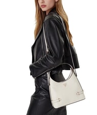 GUESS GIULLY 2 Sac &agrave; bandouli&egrave;re imprim&eacute; Saffiano OFFWHITE - Sacs pour Femme - 4