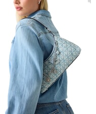 GUESS EVERLEE sac bandouli&egrave;re bleu brumeux multi - Sacs pour Femme - 4