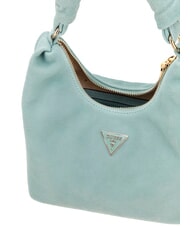 GUESS ISOTTA Sac en cuir suédé avec chaîne eucalyptus - Sacs pour Femme - 4