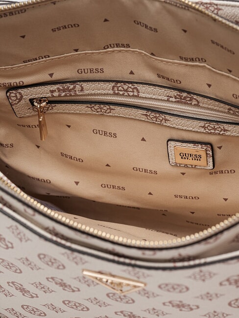 DARYNA sac &agrave; bandouli&egrave;re logo cr&egrave;me - Sacs pour Femme