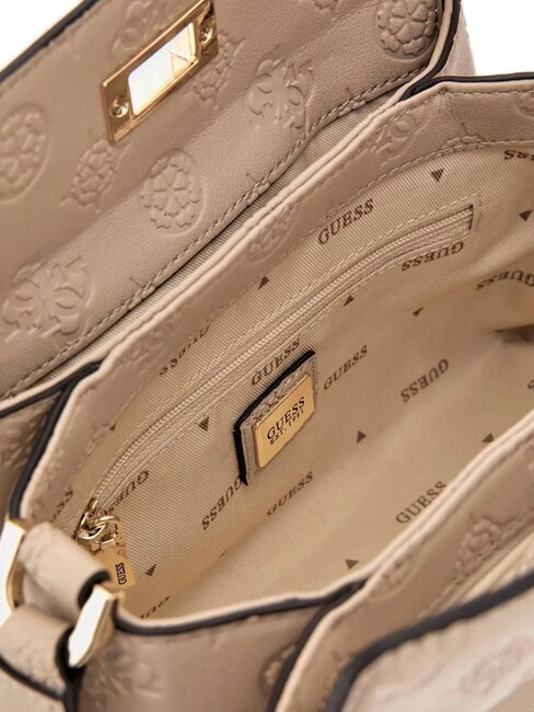 PHOEBE  Mini sac &agrave; bandouli&egrave;re logo simplement taupe - Sacs pour Femme