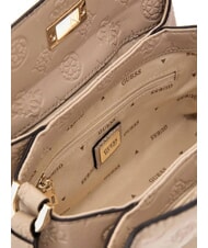 GUESS PHOEBE  Mini sac &agrave; bandouli&egrave;re logo simplement taupe - Sacs pour Femme - 3