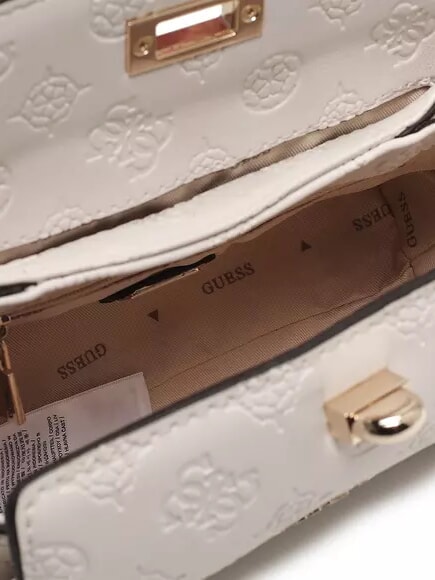 PHOEBE  Mini sac à bandoulière logo blanc cassé - Sacs pour Femme