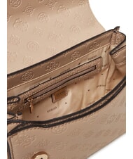 GUESS PHOEBE sac bandouli&egrave;re logo simplement taupe - Sacs pour Femme - 3