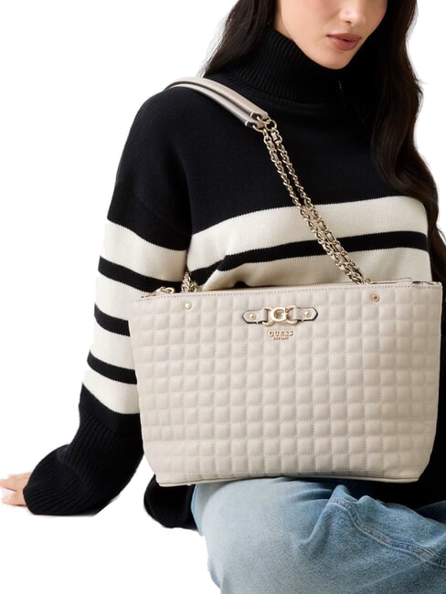 NADIRA sac &agrave; bandouli&egrave;re taupe clair - Sacs pour Femme