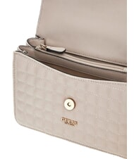 GUESS NADIRA Mini sac bandouli&egrave;re / sac port&eacute; &eacute;paule taupe clair - Sacs pour Femme - 3