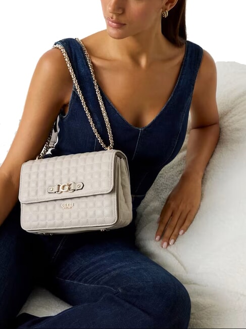 NADIRA Mini sac bandouli&egrave;re / sac port&eacute; &eacute;paule taupe clair - Sacs pour Femme