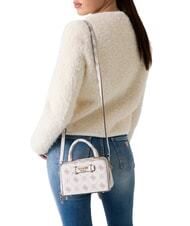 GUESS SILIA Micro sac à main, avec bandoulière logo vanille - Sacs pour Femme - 5