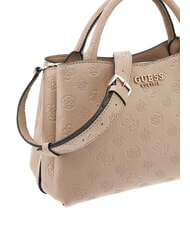GUESS PHOEBE Sac &agrave; main avec bandouli&egrave;re logo simplement taupe - Sacs pour Femme - 3