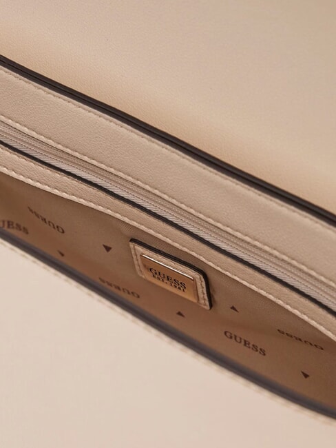 LEFIA Sac &agrave; bandouli&egrave;re avec rabat OFFWHITE - Sacs pour Femme