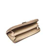 GUESS GIULLY 2 Grand portefeuille matelass&eacute; &agrave; fermeture &eacute;clair BEIGE - Portefeuilles Femme - 2