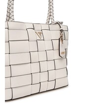 GUESS MAYLEE Sac de courses tiss&eacute; OFFWHITE - Sacs pour Femme - 3