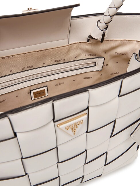 MAYLEE Sac de courses tiss&eacute; OFFWHITE - Sacs pour Femme