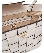 GUESS MAYLEE Sac de courses tiss&eacute; OFFWHITE - Sacs pour Femme - 6